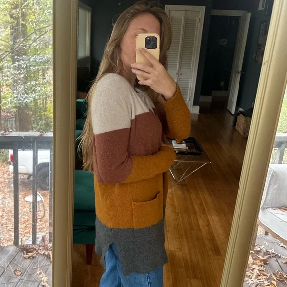 Madewell Kent Striped Cardigan Sweater - Picture 6 of 9